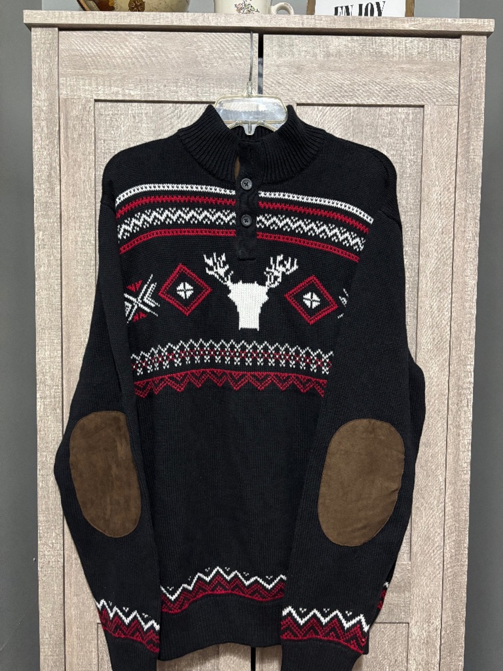 Men's Chaps NWT Winter Sweater Cotton black XL